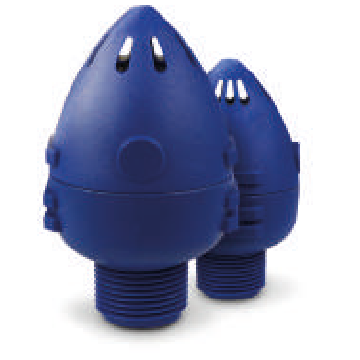 Válvula de aire azul